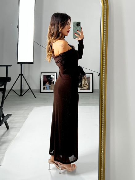 Midi Dress Marilyn Choco Midi Dress Marilyn Choco