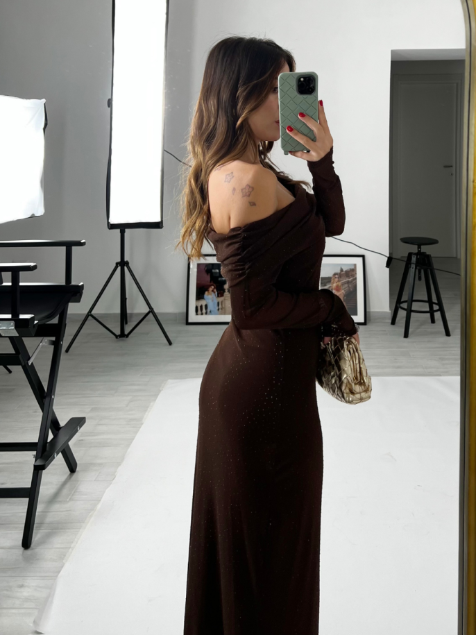 Midi Dress Marilyn Choco 2