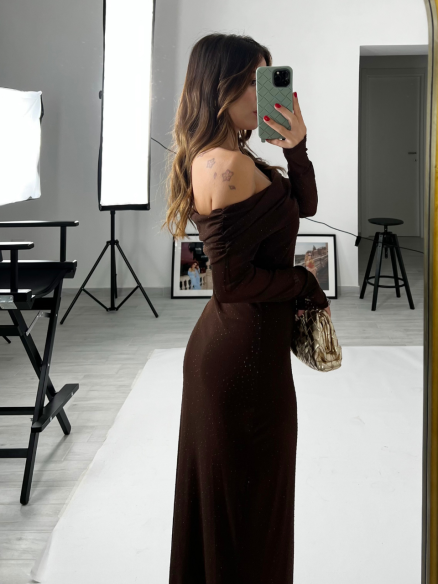 Midi Dress Marilyn Choco Midi Dress Marilyn Choco