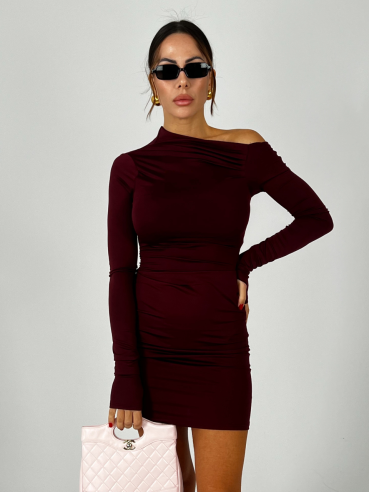 Mini Dress Guanto Bordeaux