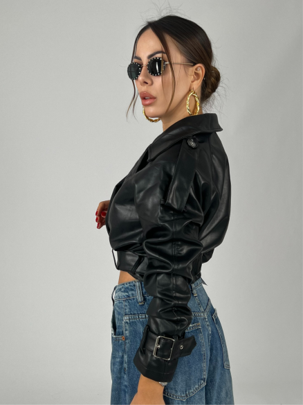 Chiodo Crop Nero Chiodo Crop Nero