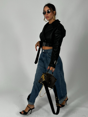 Chiodo Crop Nero