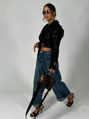 Chiodo Crop Nero