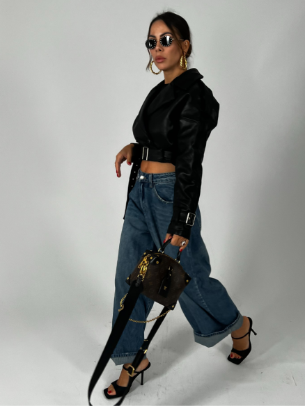 Chiodo Crop Nero Chiodo Crop Nero