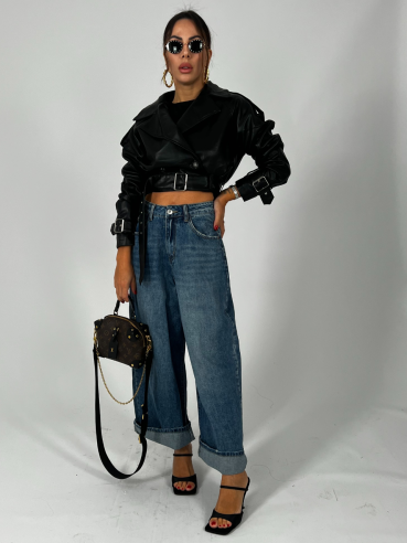 Chiodo Crop Nero