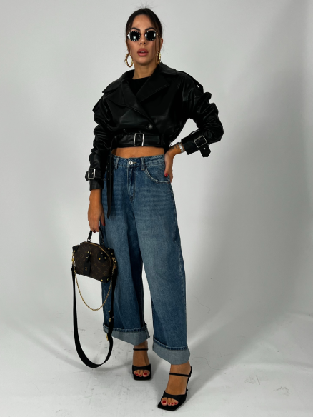 Chiodo Crop Nero Chiodo Crop Nero