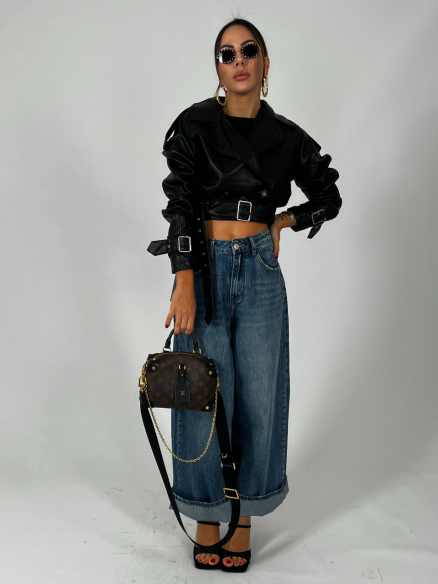 Chiodo Crop Nero Chiodo Crop Nero