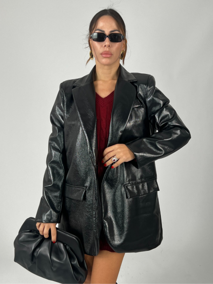 Blazer Vinile Nero Blazer Vinile Nero