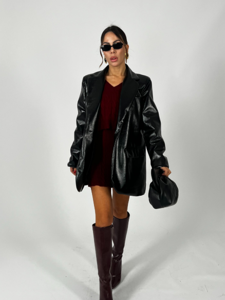 Blazer Vinile Nero Blazer Vinile Nero