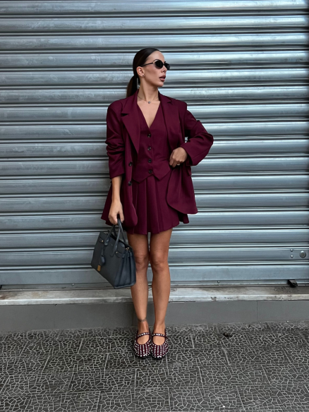 Coordset 3 pezzi bordeaux Coordset 3 pezzi bordeaux