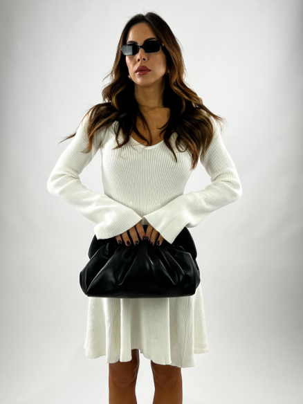 Mini Dress Costine Bianco Mini Dress Costine Bianco