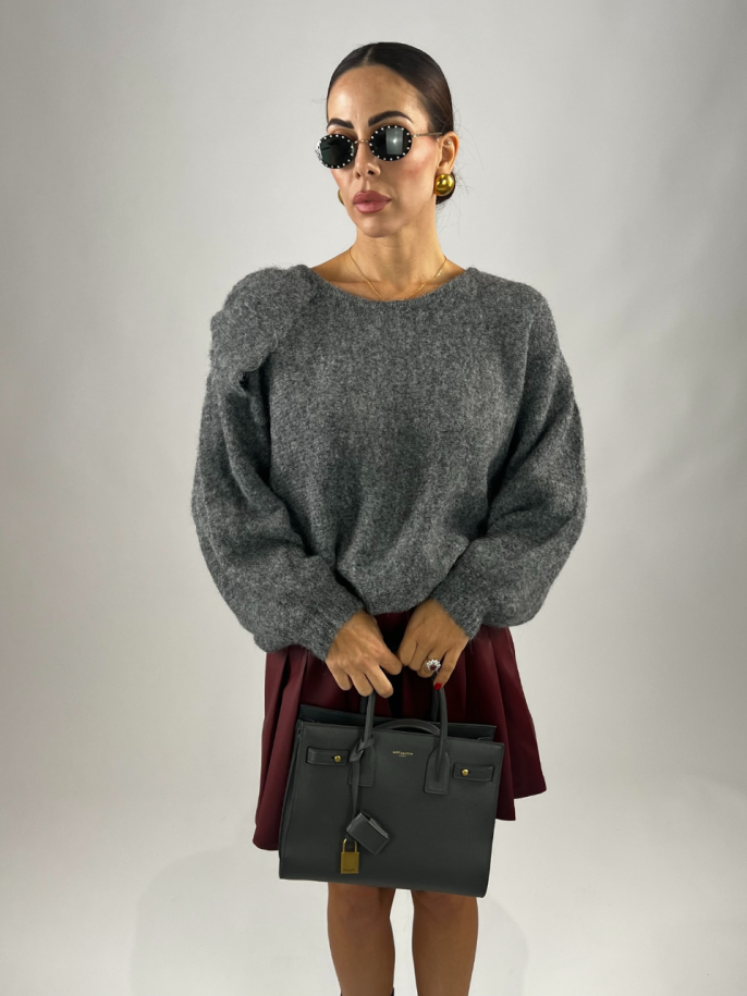 Pull Flake Spalle Grigio 2