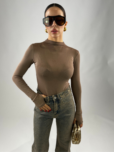 Lupetto second-skin Tortora