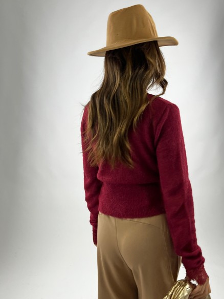 Cardigan Rebecca Bordeaux Cardigan Rebecca Bordeaux