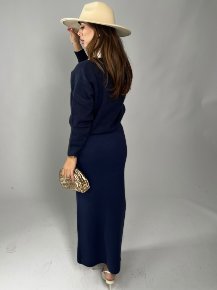 Gonna longuette in lana