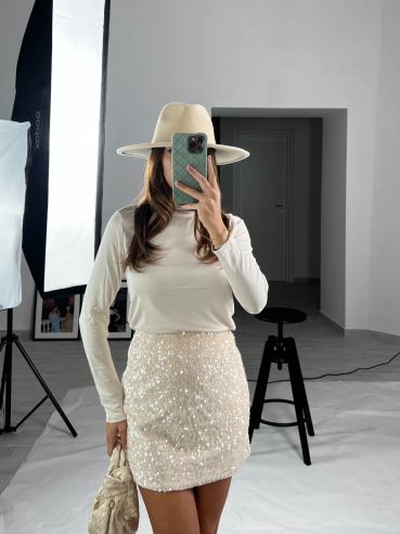 mini paillettes crema