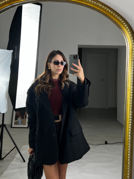 Blazer oversize in bouclè Blazer oversize in bouclè