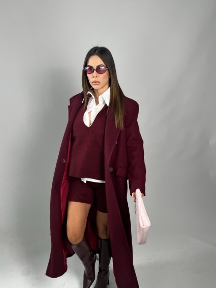Coat Louise Bordeaux Coat Louise Bordeaux