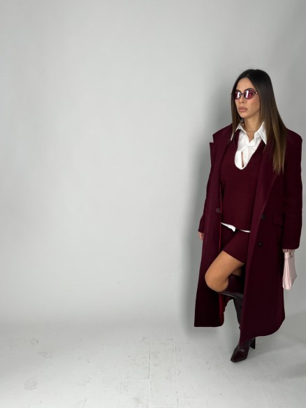 Coat Louise Bordeaux Coat Louise Bordeaux