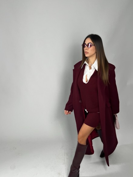 Coat Louise Bordeaux Coat Louise Bordeaux