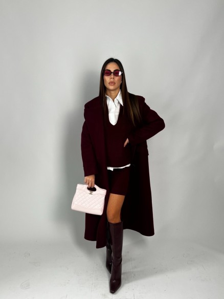 Coat Louise Bordeaux Coat Louise Bordeaux