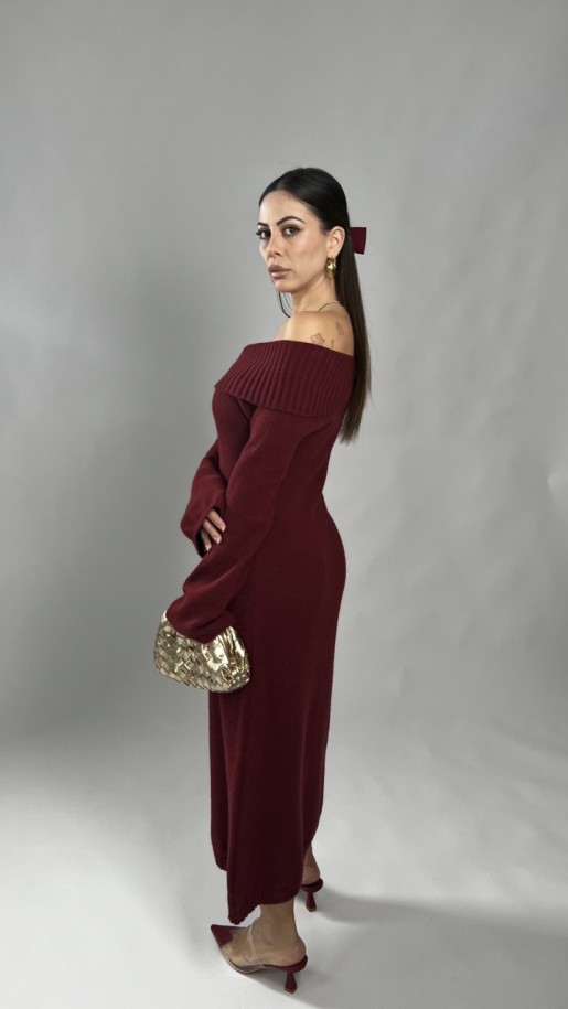 Midi dress Sharon Bordeaux 2