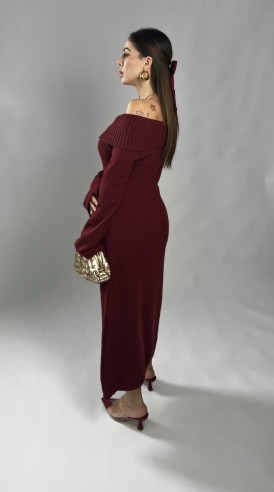 Midi dress Sharon Bordeaux