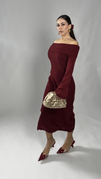 Midi dress Sharon Bordeaux