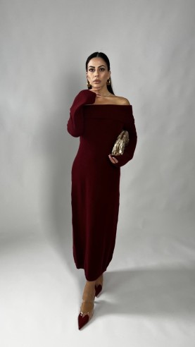 Midi dress Sharon Bordeaux