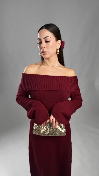 Midi dress Sharon Bordeaux