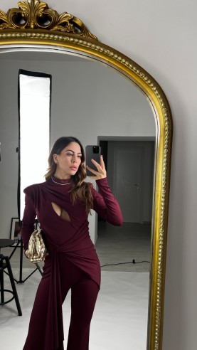 jumpsuit Paola Bordeaux