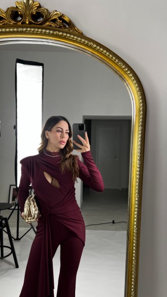 jumpsuit Paola Bordeaux
